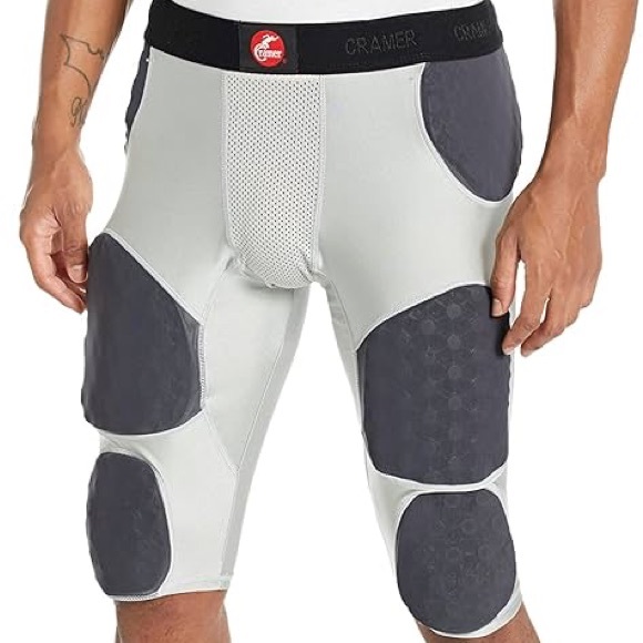 Cramer bundle of 5 Football pants Thunder 7 padded girdle game sport youth mens - Picture 9 of 13